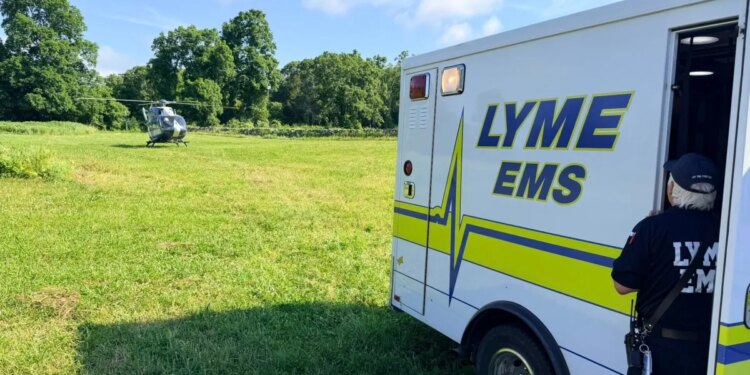 Person suffers serious burns at worksite in Lyme