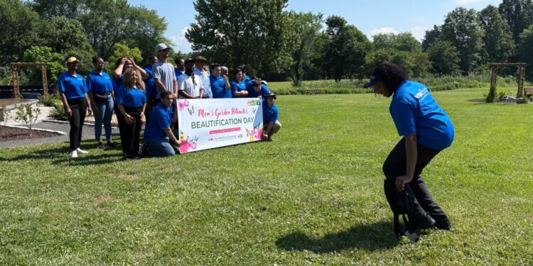 Volunteers plant pollinator garden for beautification project in East Hartford