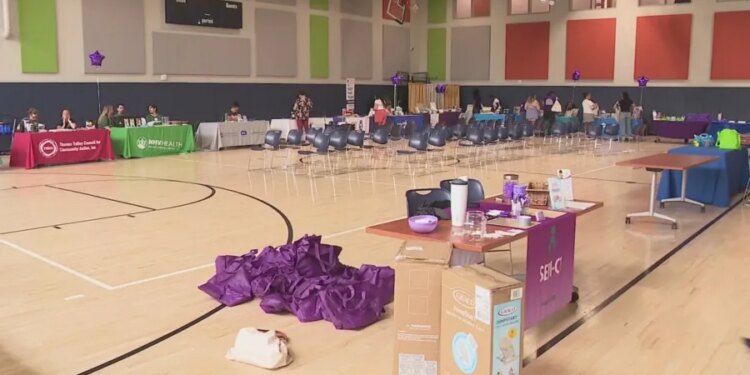 Community baby shower providing resources for expecting New Haven families