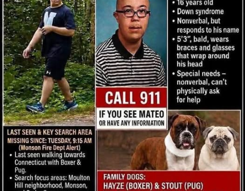 Connecticut State Police assisting in search for missing nonverbal Massachusetts teen
