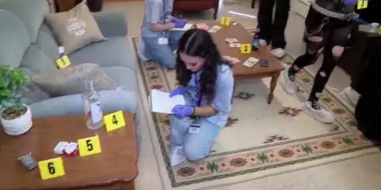 High schools students learn forensic investigation skills at annual Crime Scene Investigation Academy