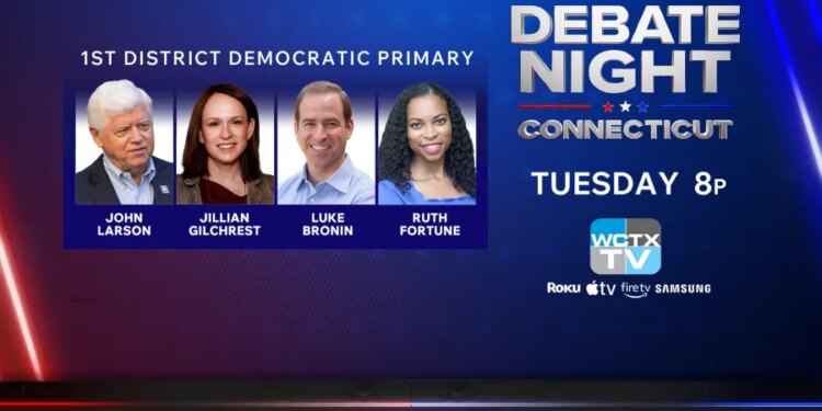 How to watch Democratic primary debate for Connecticut's 1st Congressional District