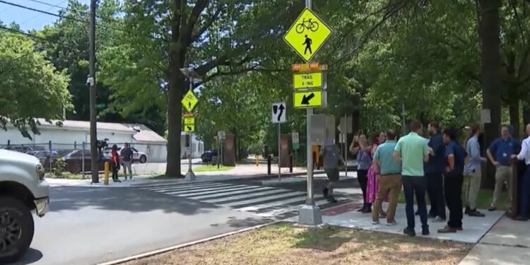 Dash cam video captures close call as New Haven, Hamden unveil safer crosswalks