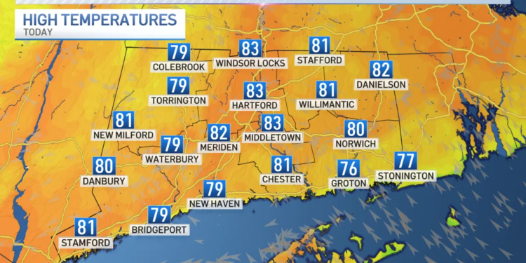 Sunshine and low humidity continue through Friday