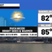 Much nicer weather in the forecast today