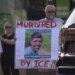 Protestors gather in Middletown following ICE shooting in Maine on Monday