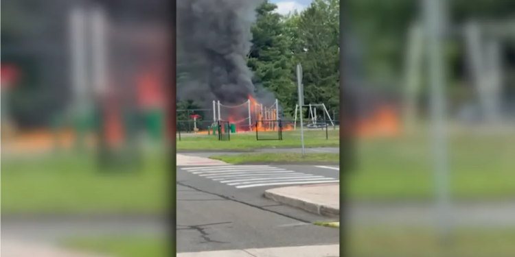Windsor playground damaged by fire as officials investigate cause