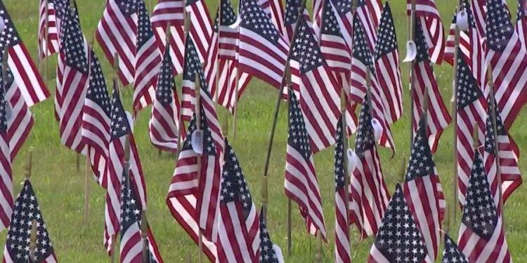 Spirit of America: Flag Field for Heroes in Coventry honors veterans and active military