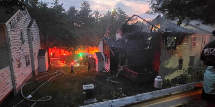 At least 4 displaced after fire rips through Waterbury home
