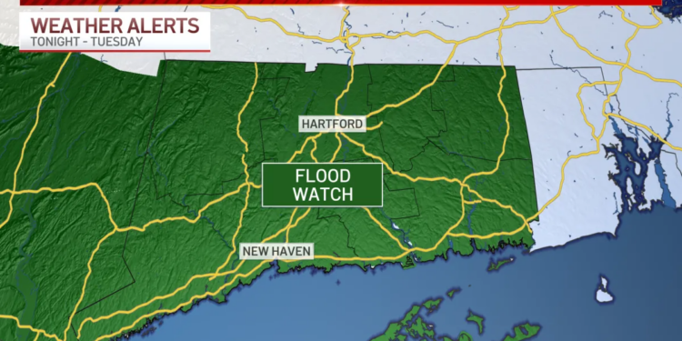 Flood Watch issued ahead of rain late Sunday through Tuesday