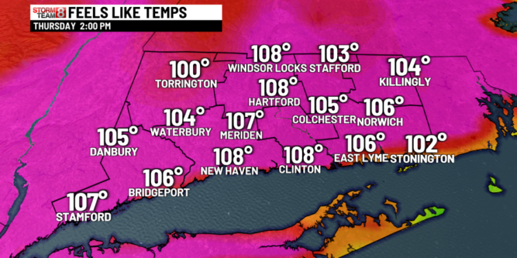 Will Hartford break a heat record on Thursday?