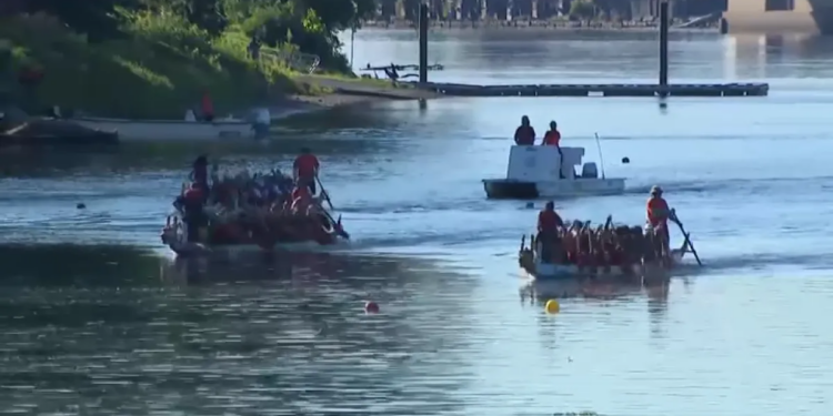 More than 70 teams take to Conn. River for Hartford Dragon Boat and Asian Festival