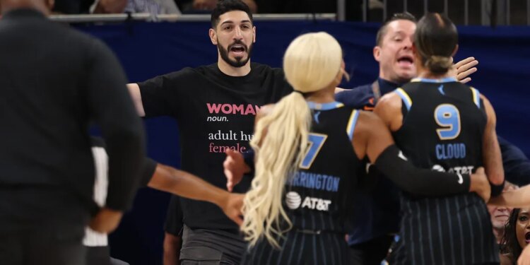 Enes Kanter Freedom ejected from Fever-Sky game after being confronted by Natasha Cloud
