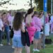 Dozens gather for silent rally in support of Lindsay Clancy outside courthouse