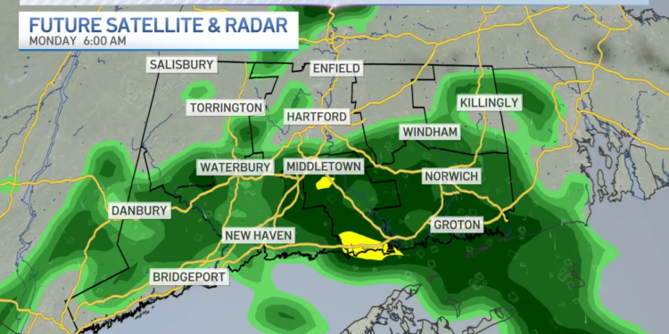 Clouds increase through Sunday before rain overnight