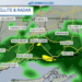 Clouds increase through Sunday before rain overnight