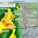 Scattered showers and storms possible through Sunday