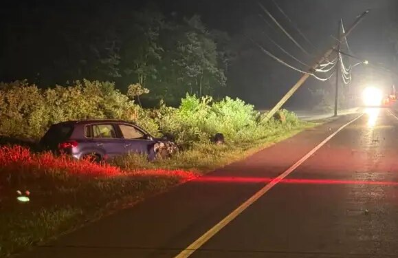 Portion of Route 140 closed after crash involving pole