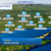 Cloudy and humid Sunday before showers develop tonight