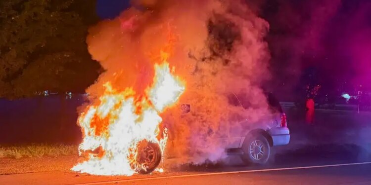 South Windsor firefighters respond to car fire during training