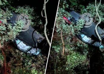 1 hospitalized after overnight rollover crash on I-95 in Westport