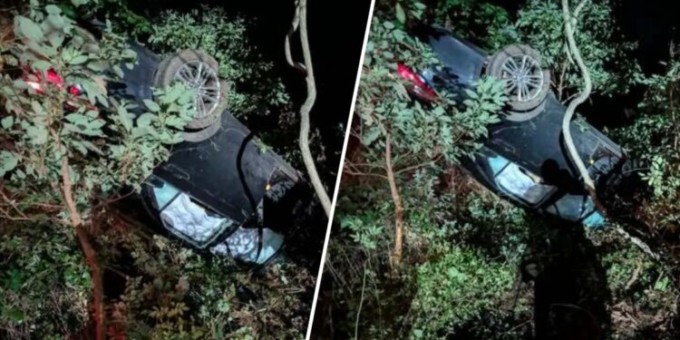 1 hospitalized after overnight rollover crash on I-95 in Westport