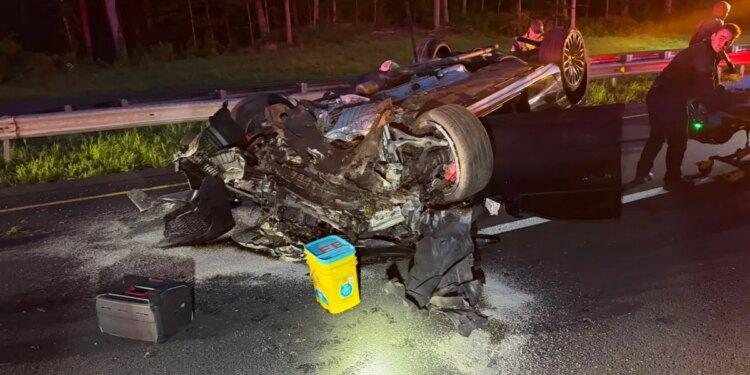 Driver hospitalized after rollover crash on Route 15 North in Orange